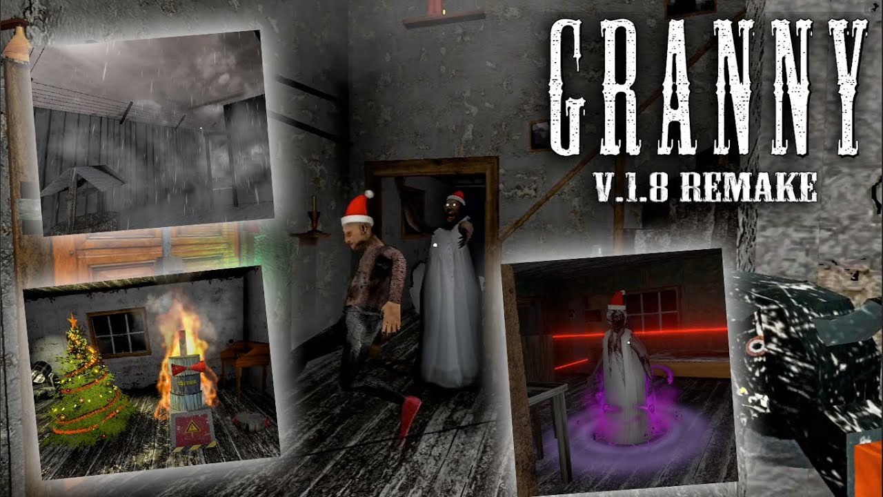 Granny Remake v1.8 With 4 Enemies + Raining in Granny's House !