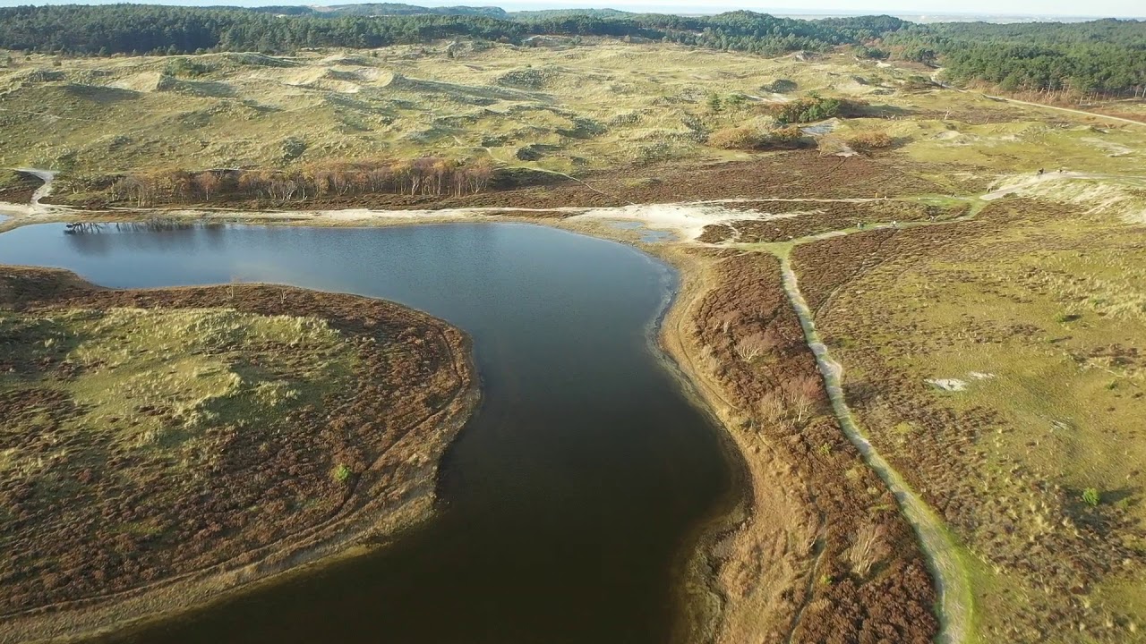 mountainbike parcour schoorl drone