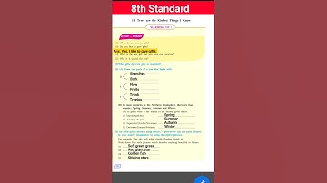 1.3 Trees are the kindest things I know #class8 #8thclass #learnenglish