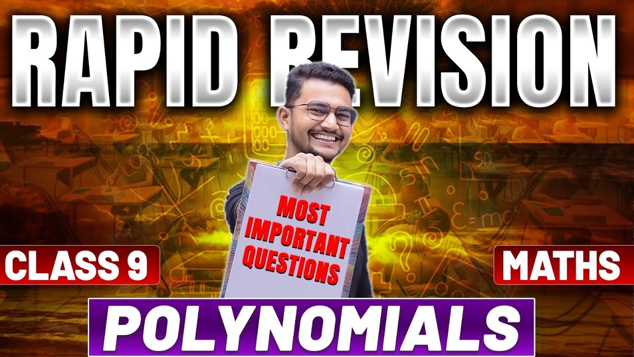 Class 9 Math: Most Important Questions | Polynomials | MD sir - YouTube