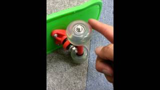 Skateboard　bearingcomparison　ABEC5vsABEC7　ベアリング対決