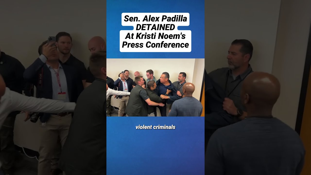 Dem Senator DETAINED At Kristi Noem Press Conference