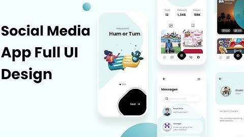 Social Media App UI Design – Modern & Engaging UI/UX Design