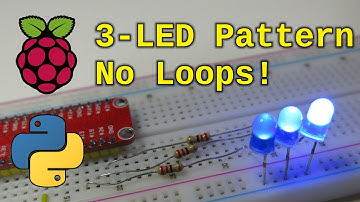 3-LED Pattern Blink with Raspberry Pi (Easy Beginner Python Tutorial)