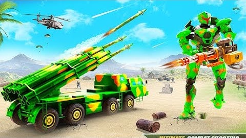 US Army Robot Missile Attack | Rescue City Truck Robot Android GamePlay | By Game Crazy