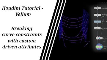 Houdini Tutorial: Vellum - breaking curves with custom attributes