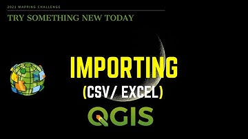 Importing Excel/CSV files into QGIS # Lesson 6 of 29 # QGIS Tutorial
