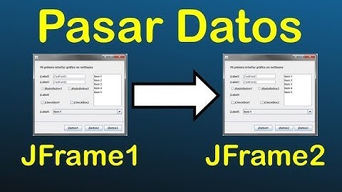 Pass data from one JFrame to another + Code in Java