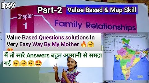 Dav class 4 SST  Ch-1 Family Relationships /Value Based Questions /🔥/2023/ #learnwithlearner.