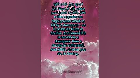 Surah Al Baqarah verses 265-266, Maher Al-Muaiqly تلاوة  خاشعة من سورة البقرة  القارئ ماهر المعيقلي