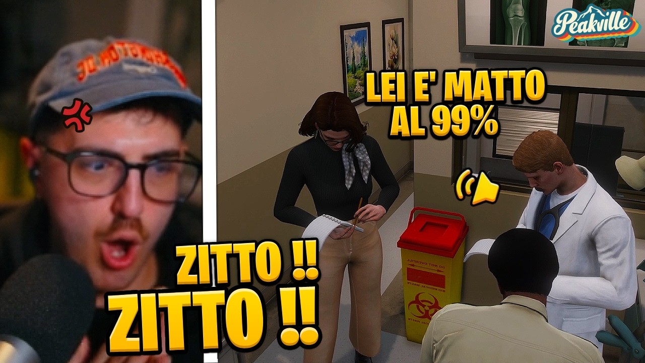 ECCO IL REFERTO MEDICO CHE PLO FARA' PASSARE DAVVERO PER ESAURITO... SEDUTA PSICOLOGO!! GTA RP #8