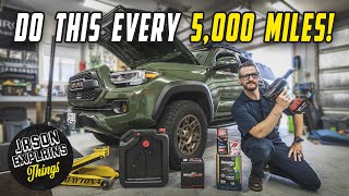 Toyota Tacoma 5K Mile Maintenance COMPLETE GUIDE (Oil Change, Tire Rotation & More)