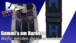 Gummi Ringe am Schultergurt des Harness. Wofür werden diese verwendet | DiveSupport