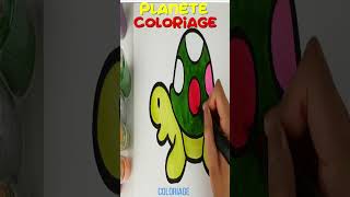 UNE TORTUE FACILEMENT COLORIER