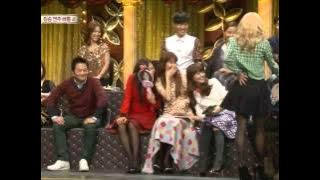 Hyoyeon dancing tango with Kwanghee - Star King (26th, Jan, 2013)