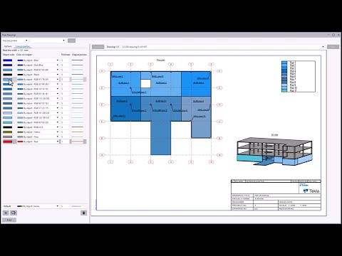 Mejoras en formatos y exportación de dibujos en Tekla