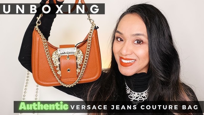 VERSACE JEANS COUTURE BAG, UNBOXING & REVIEW, Baroque Buckle Printed  shoulder bag