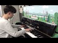 너무 잘치네 플라워댄스 .  학생들이 모여 있기에 함처보라함 .  dj okawari flower dance piano cover .