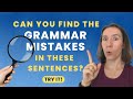 Can you find the English grammar mistakes?