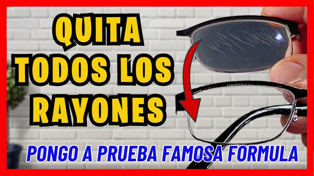 La VERDAD de COMO QUITAR los RAYONES de los LENTES facilmente !! | Gio