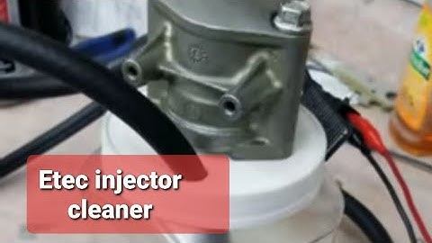 Home built Etec outboard injector cleaner/activator system (video 1 of 2)