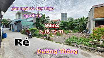 Bán Đất Dĩ An (1441) Gần Ngã Ba Cây Điệp, 96m2 Giá 2,15 Tỷ, Hoàng Hải BĐS