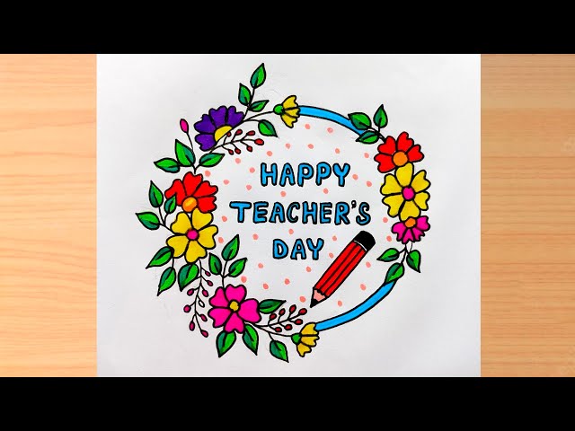 Thank You Card for Teachers Day | Handmade Teachers Day Card