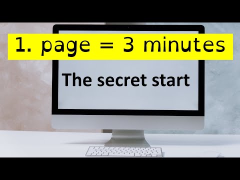 First page in 3 minutes | My strategy for writing scientific papers