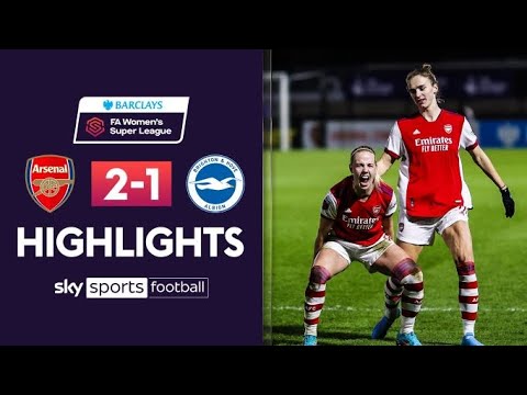 Stunning Beth Mead free kick to complete Arsenal comeback 🎯 | Arsenal 2-1 Brighton | WSL Highlights