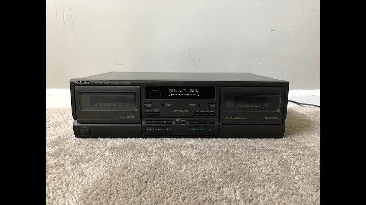 Technics RS-TR170 Stereo Dual Double Cassette Deck Tape Player