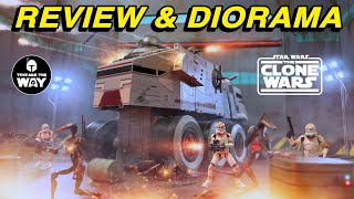 Star Wars The Legacy Collection Clone Wars Turbo Tank Review & Diorama!