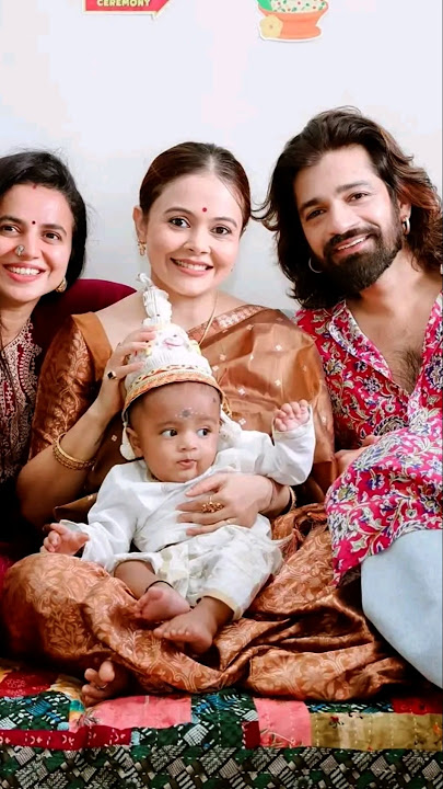 Devoleena Bhattacharjee Son Annaprashan celebration 💗✨️ #devoleenabhattacharjee #shorts #reels