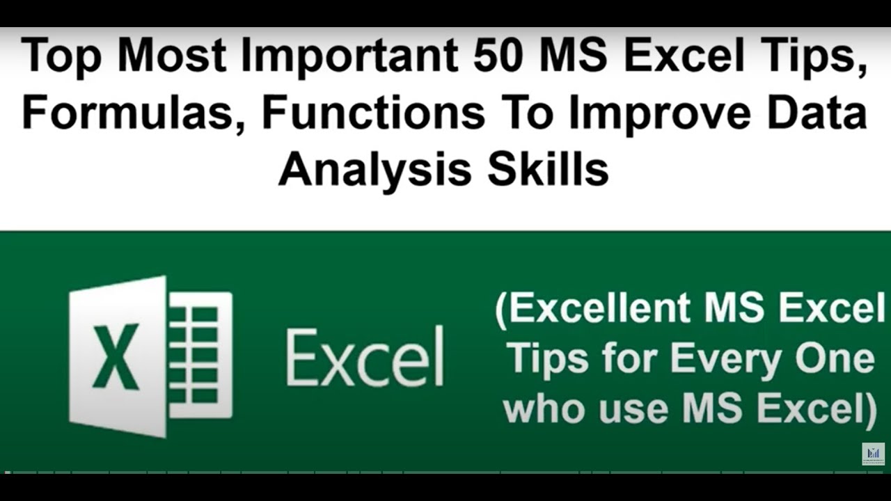 MS Excel Data Analysis | Top Most Important Tips and Formulas You Must ...