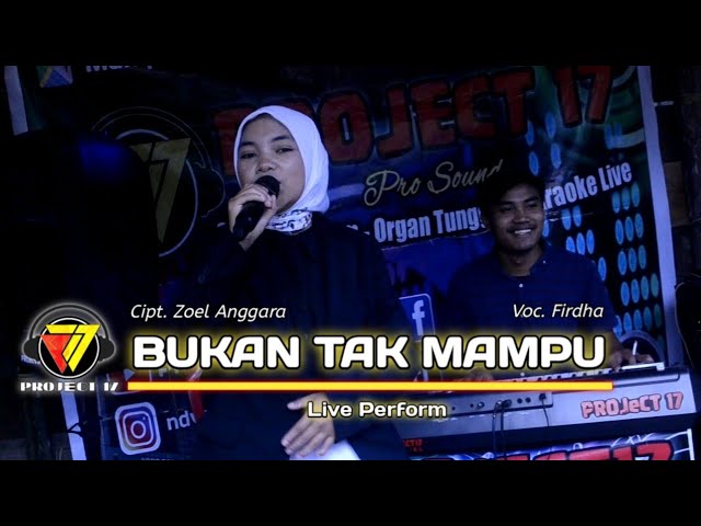 Bukan Tak Mampu - Mirnawati (Cover Project 17 By Firdha) || Live Perform class=