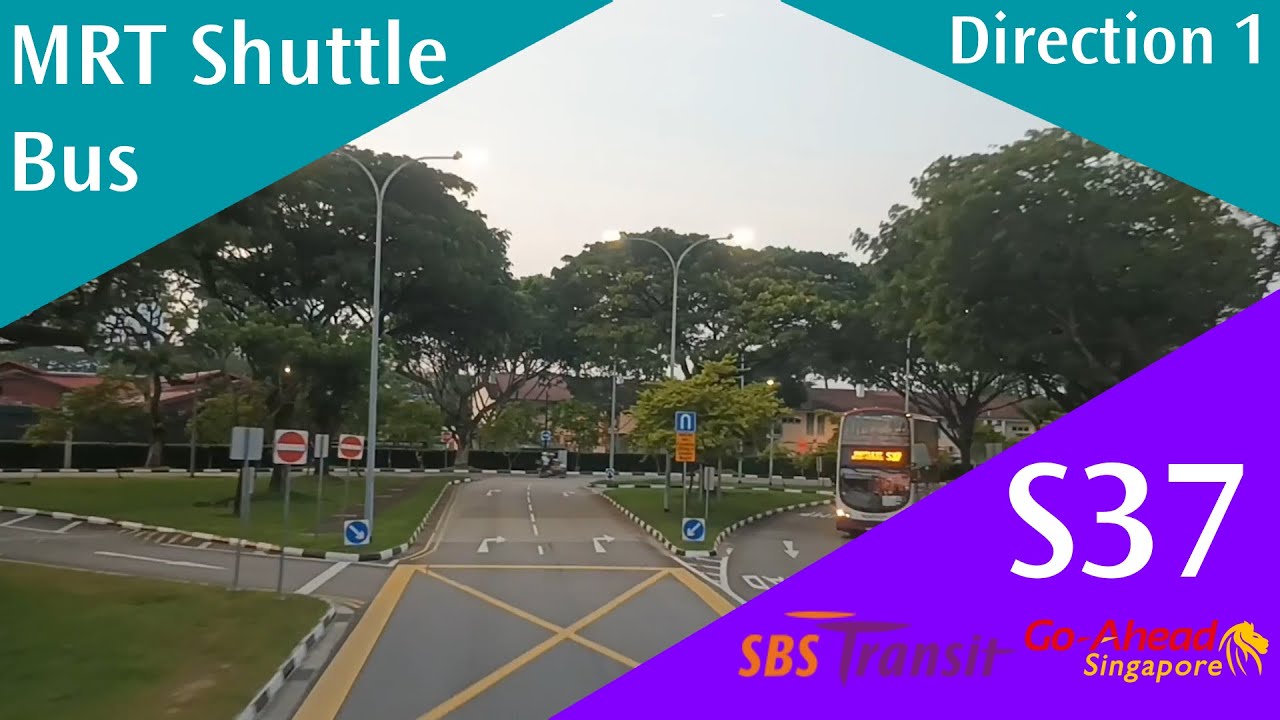 Singapore MRT Shuttle 37 Bus Service Route Visual (Direction 1)