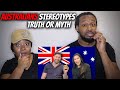 🇦🇺 AMERICAN COUPLE REACTS "TRUTH or MYTH: Australians React to Stereotypes"