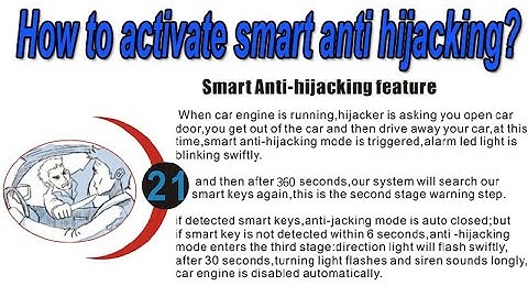 cardot smart car alarm engine start stop smart anit hijacking function set and demo
