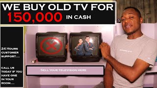 We Buy This Old TV For 150,000 In Cash Here On Fk Tech