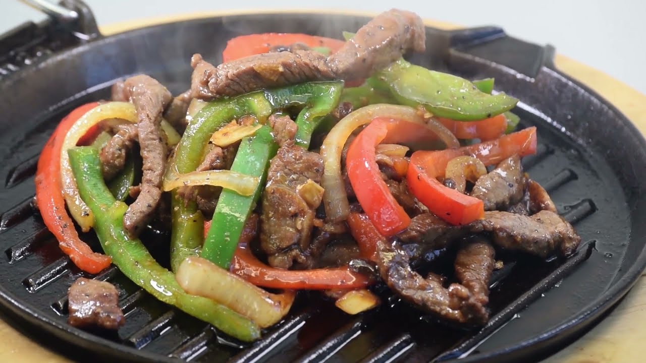 beef sizzling