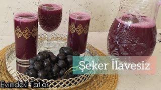 Şeker Yok Katki Maddesi̇ Yok Üzüm Suyu Nasıl Yapılır?? Kara Üzüm Suyu Yapımı