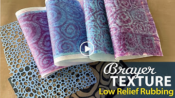 Low Relief Brayer Texture for Gel Printing–Tutorial Tidbits