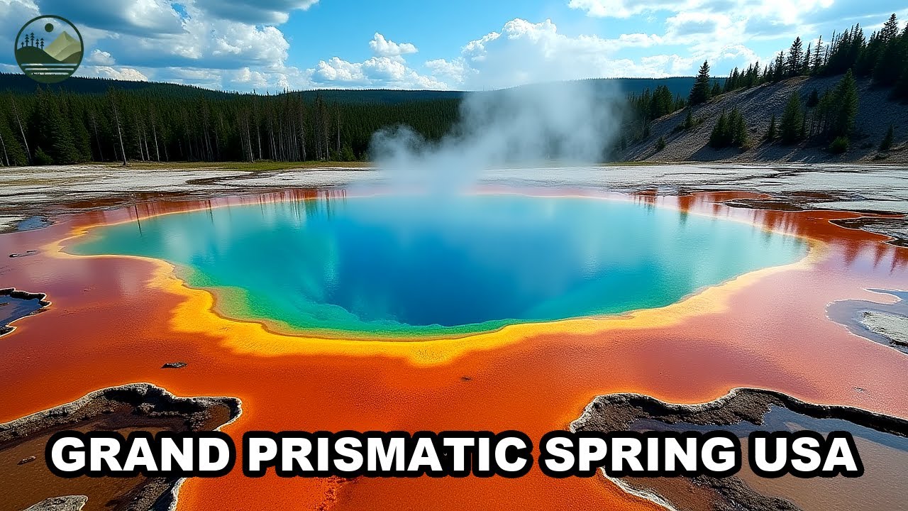 Grand Prismatic Spring Usa | Grand Prismatic Overlook Trail, Colorful Hot Spring... AL