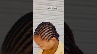 All-back cornrows hairstyle #hair #trend #hairstyles #shorts