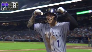 COL@ATL: Barnes belts two-run shot in the 8th