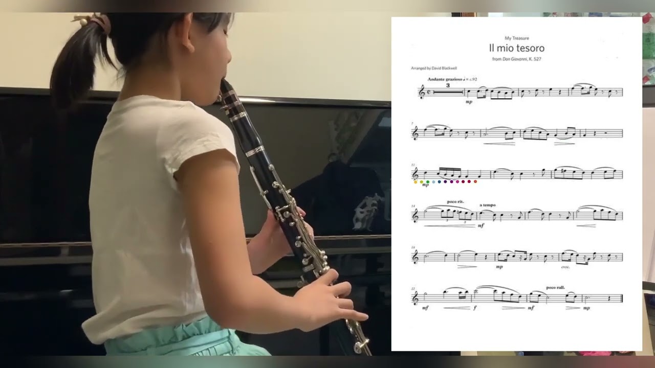 II mio tesoro with Bb Sheet Music (ABRSM Grade 3) 單簧管 英國皇家音樂院