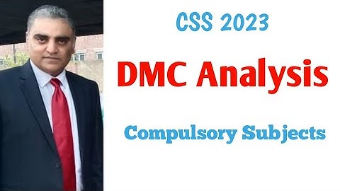 CSS 2023 DMC Analysis Compulsory Papers