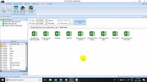 Hướng dẫn sử dụng phần mềm mitapro xem công và xuất báo cáo