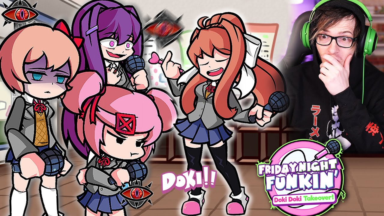 FNF Doki Doki Takeover is here and its amazing