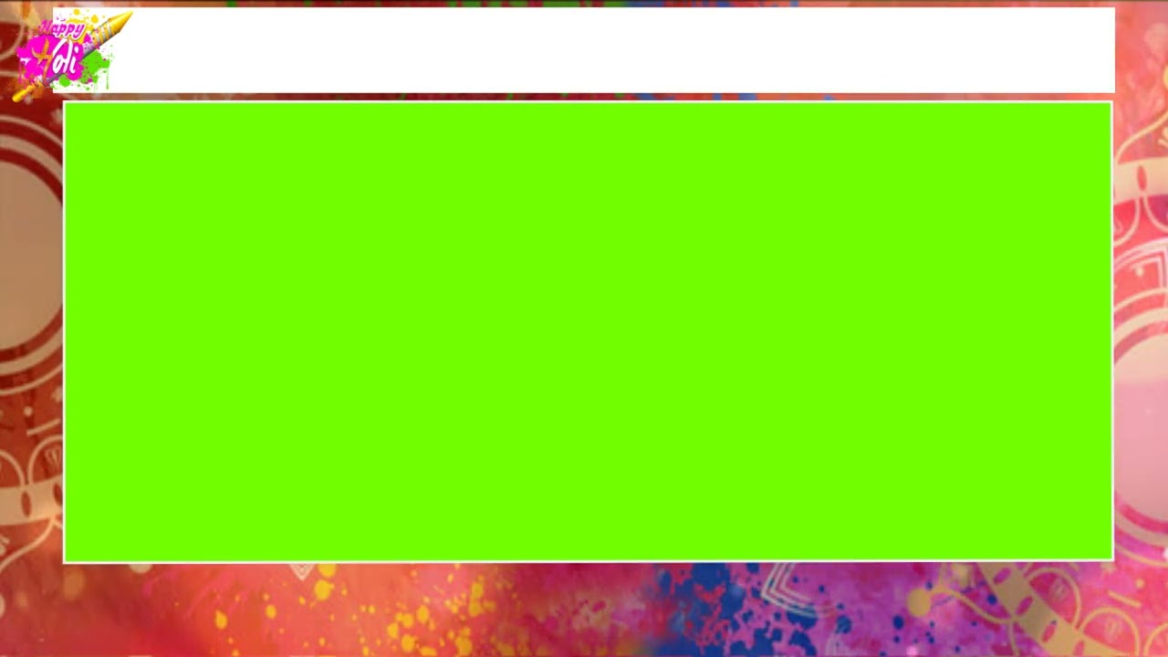 Holi Color Effect Black Screen|| holi frem news ||4k frame Copyright free | Best News Frame |