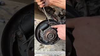 Smart Drum Brake Spring Installation Hack Using Screwdriver | Easy Brake Repair Trick.